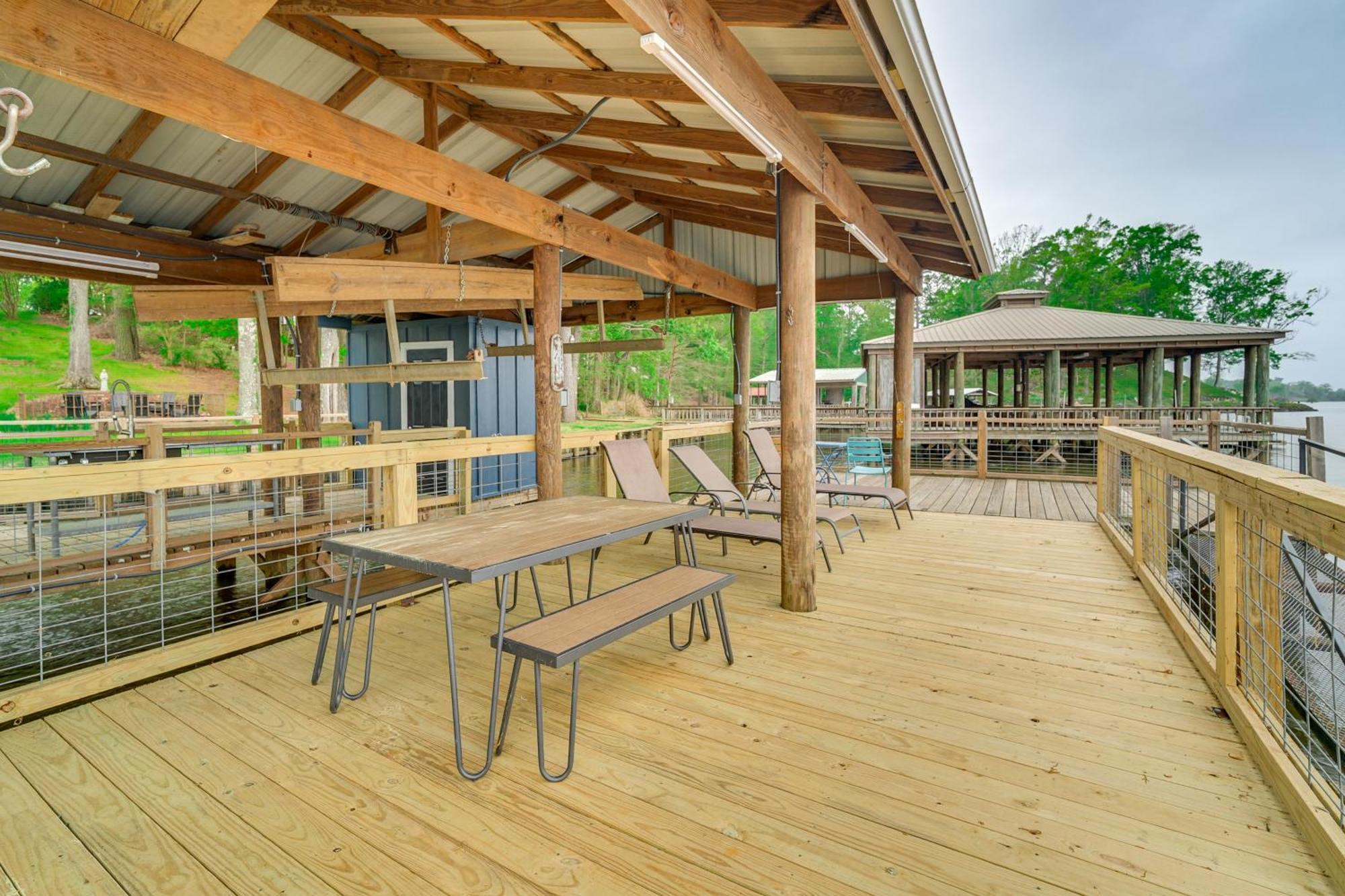 Villa Waterfront House On Toledo Bend With Private Dock! Alliance Exterior foto